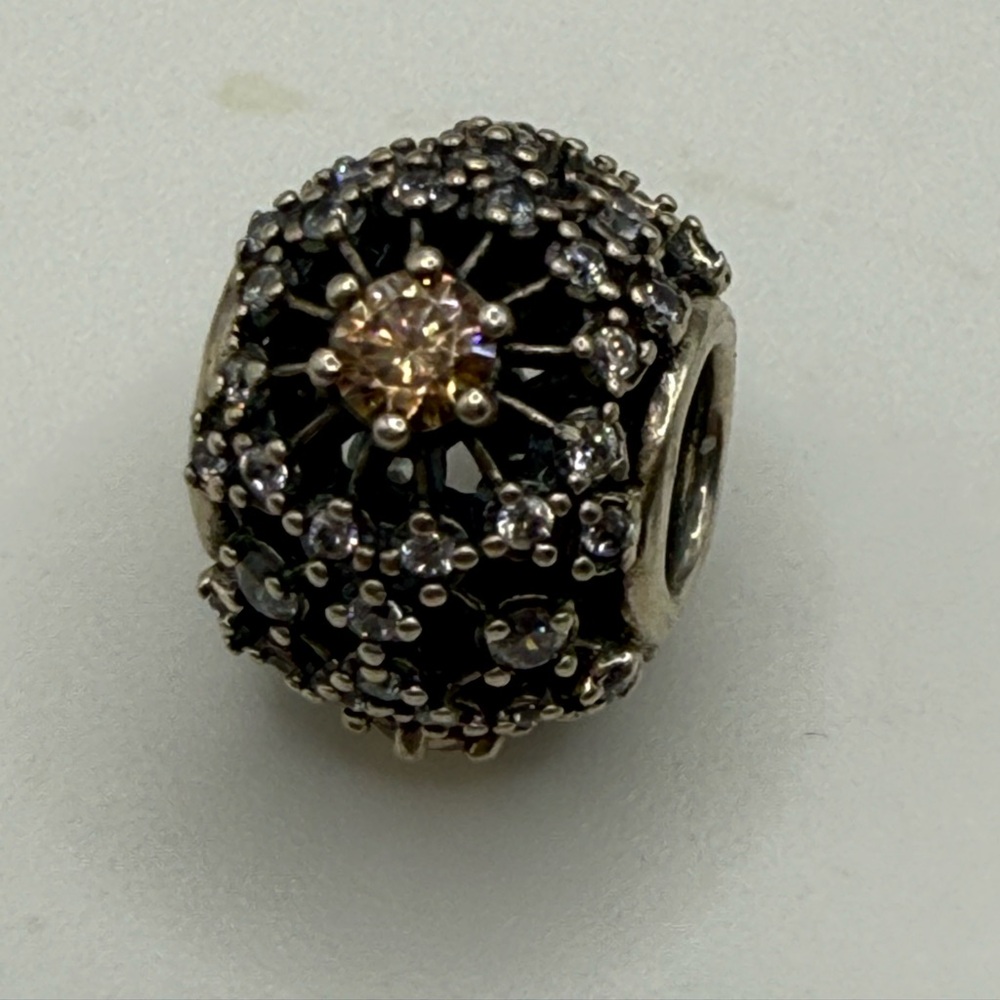 Pandora Old Retired Canary CZ Inner Radiance Sparkling Charm - Picture 3 of 6